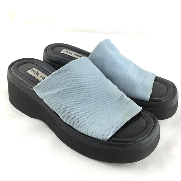black chunky slides